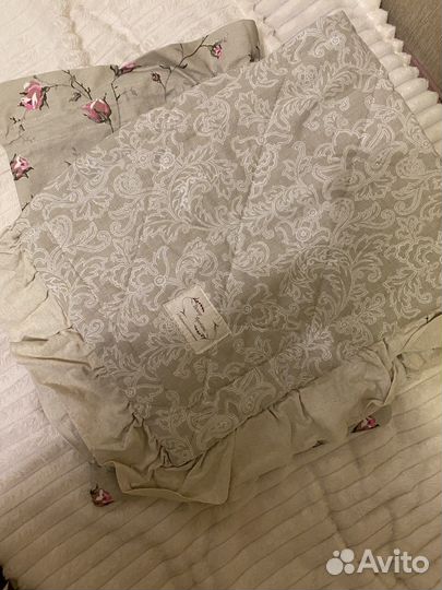 Детское льняное стёганое одеяло.Новое