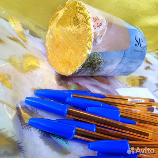 Ручка шариковая BIC Cristal Fine Blue 17 шт