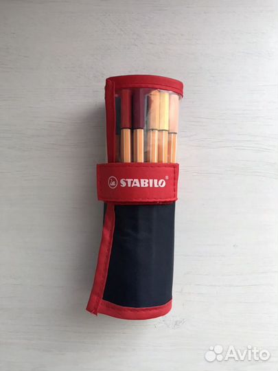 Капиллярные ручки линеры stabilo 25 цветов