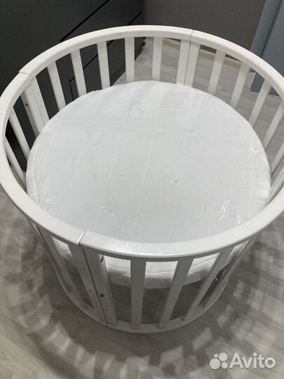 Детская кровать трансформер круглая (овал)