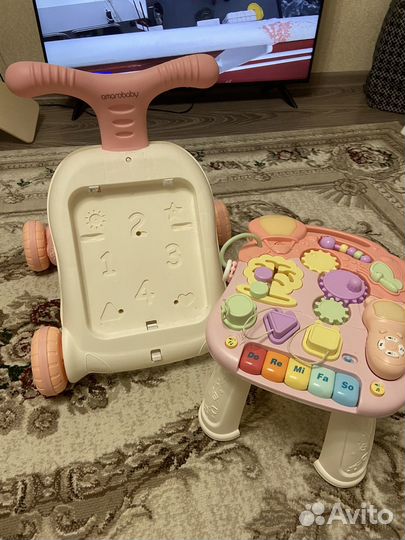 Ходунки -каталка -столик 3в1