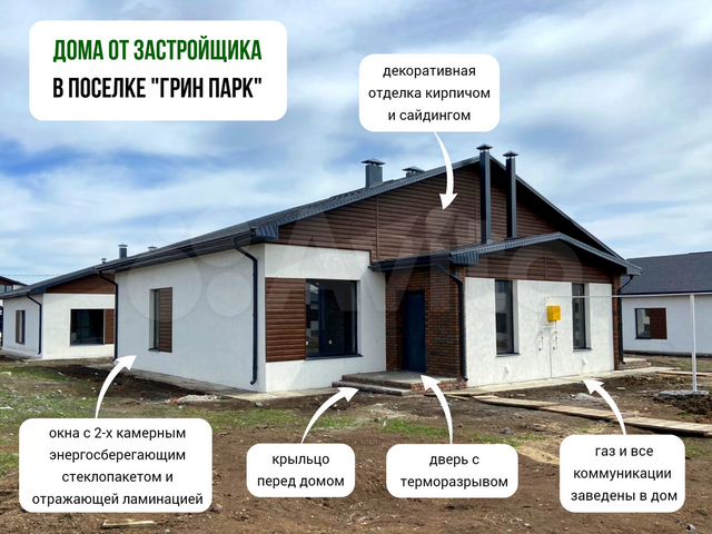 Дом 89 м² на участке 4 сот.
