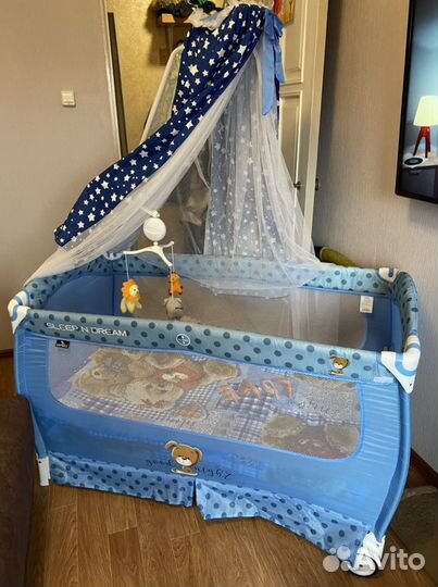 Кровать-манеж детская