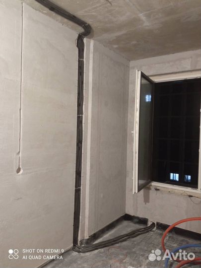 Установка кондиционеров, закладка трассы