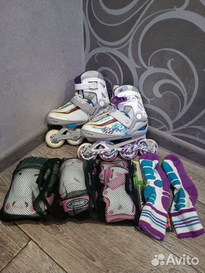 Ролики раздвижные р. 26-31 с защитой