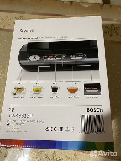 Чайник bosch TWK8613P