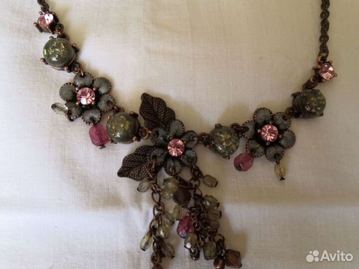 Ожерелье +серьги, браслеты