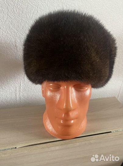 Норковая шапка мужская ушанка