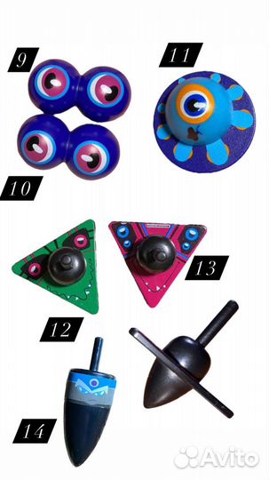 Набор волчков из магазина О’кей