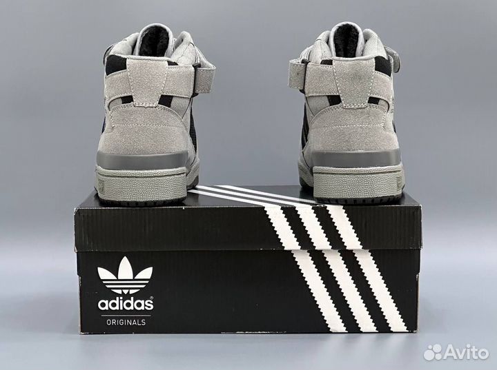 Мужские зимние Adidas Forum с мехом