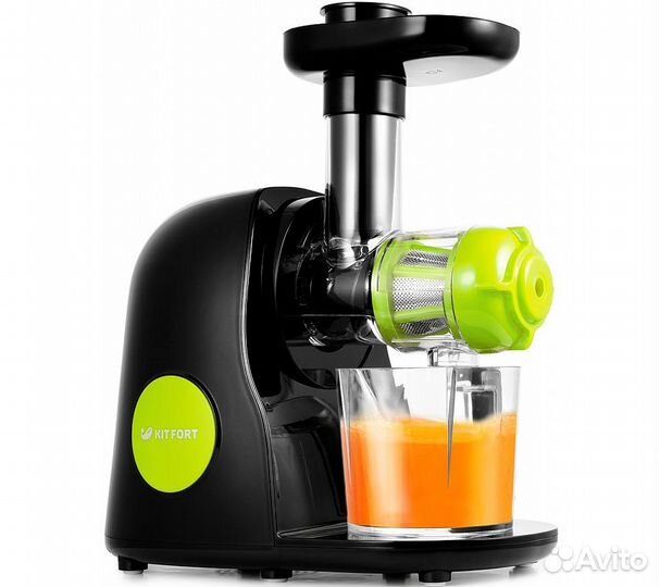 Соковыжималка шнековая Kitfort KT-1111-1 зеленый