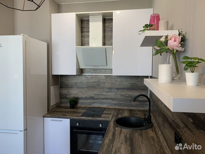 Кухня в студию с барной стойкой ксп:17274