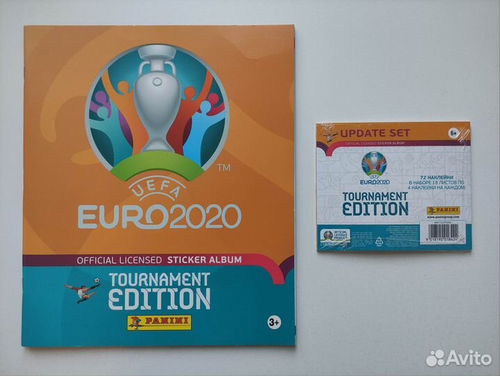Альбом + update set panini Чемпионат Европы 2020