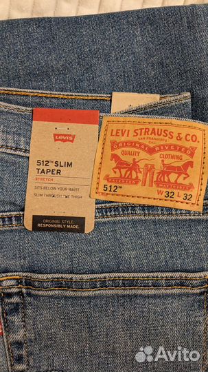 Джинсы мужские levis 512 (32х32)