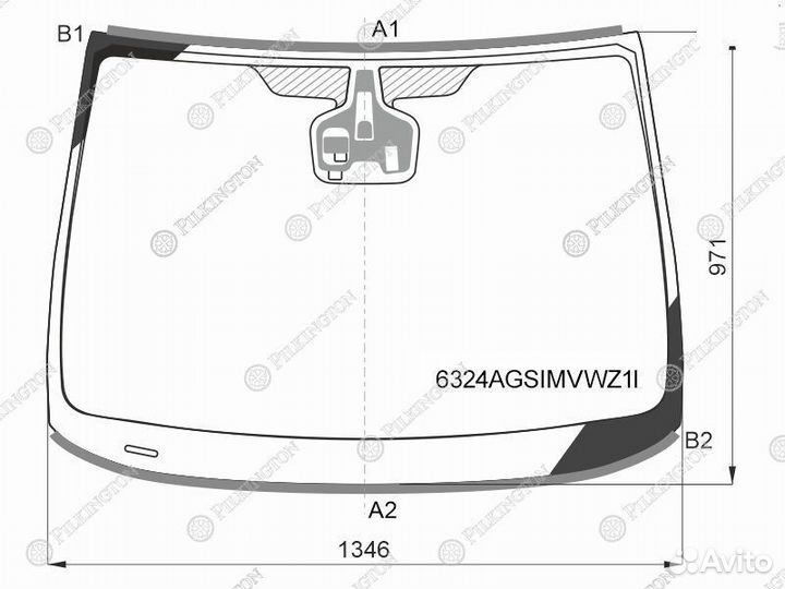 Стекло лобовое +дд в клей opel astra J 12