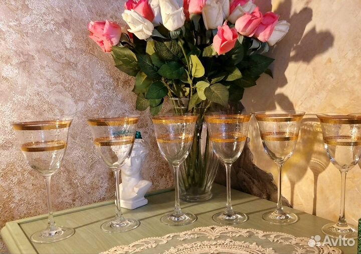 Хрустальные бокалы(Чехословакия)