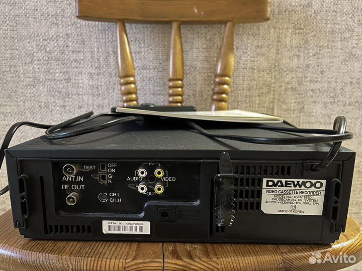 Видеоплеер с записью Daewoo DVR 1989D