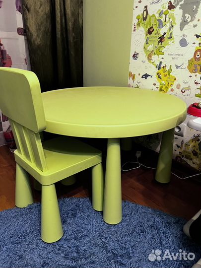 Детский стол и стул IKEA
