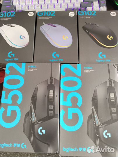 Игровая мышь logitech g502 g102 оригинал новая
