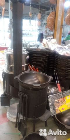 Казан Узбекский чугунный на 22л.Есть другие объемы
