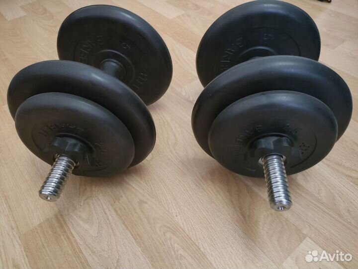 Гантели обрезиненные Barbell Atlet