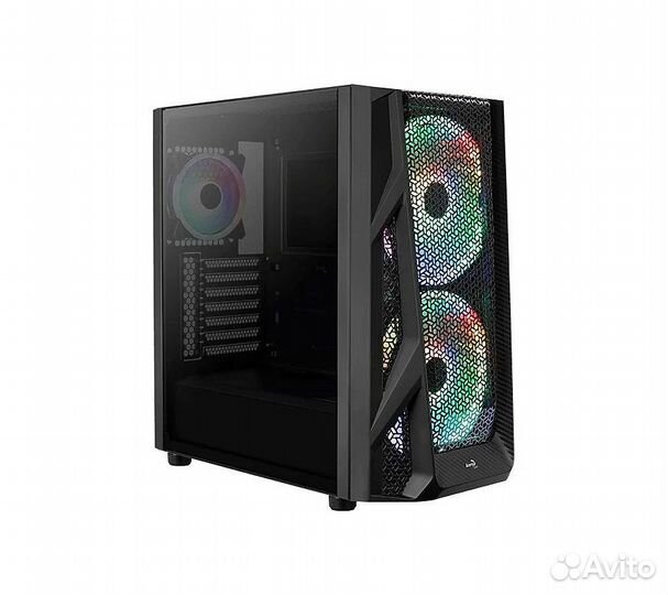 Компьютерный корпус Aerocool AirHawk Duo-G-BK-v1