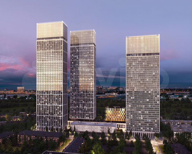 1-к. квартира, 43,4 м², 37/55 эт.