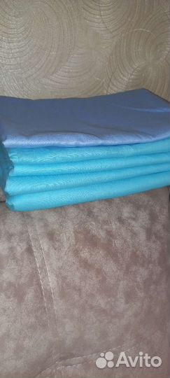 Постельное бельё 1,5 спальное голубое