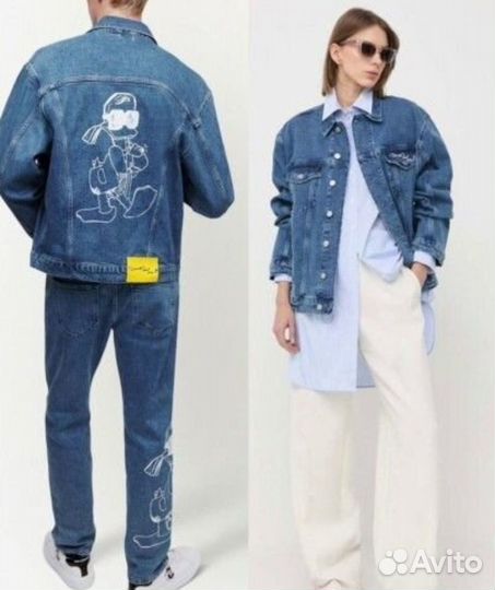 Джинсовая куртка Karl lagerfeld оригинал унисекс
