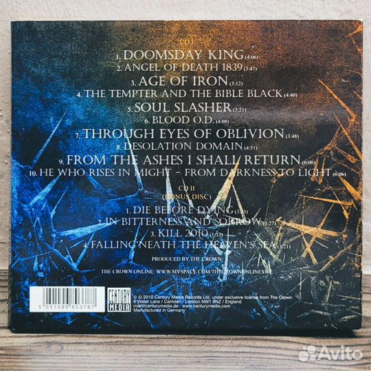 THE crown. Doomsday King. 2CD LTD. Digipak. 2010