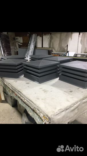 Колпаки на столбы забора#94