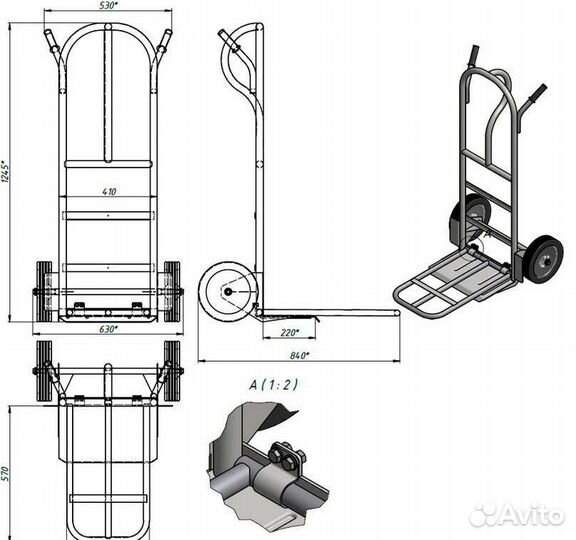 Аренда тележка грузовая для квартирных переездов