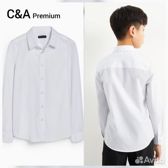 Рубашка белая C&A 110, 122