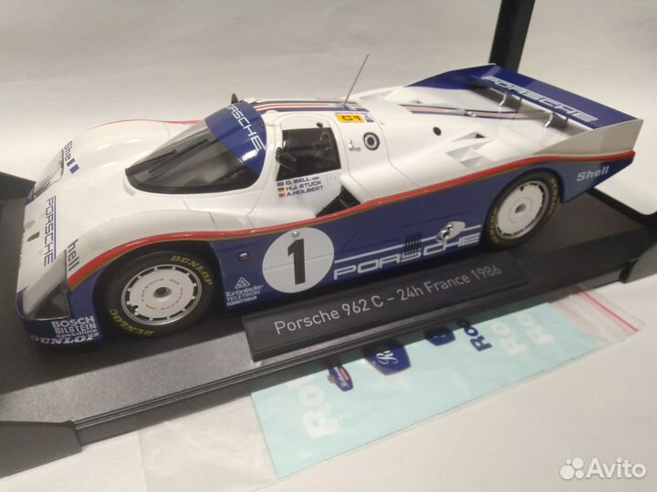 1:18 Porsche 962C Le Mans winner 1986 lim.1000