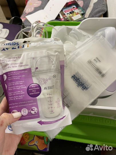 Молокоотсос avent электрический авент