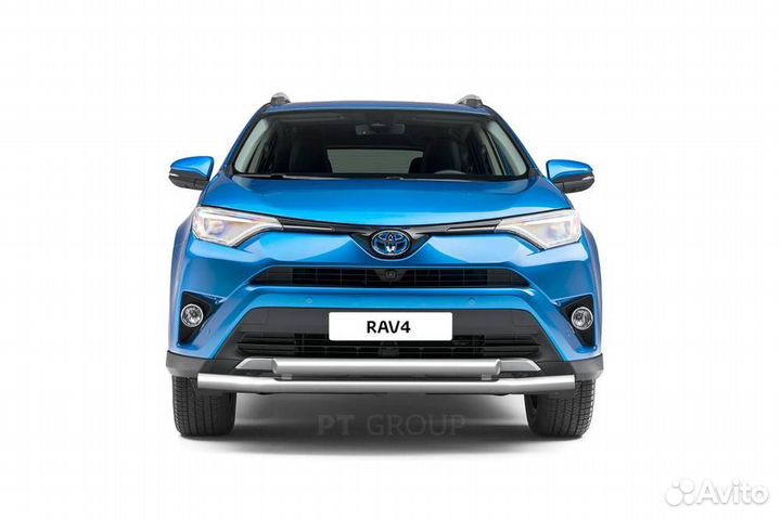 Защита переднего бампера двойная (нпс) Toyota RAV4
