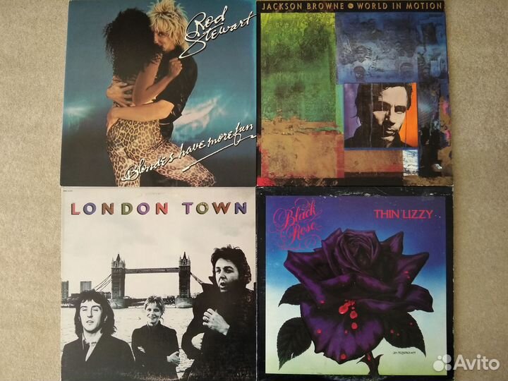 Грампластинки Thin Lizzy, David Bowie, Foghat