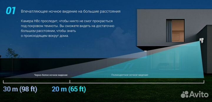 Камера уличная поворотная Ezviz CS-H8С