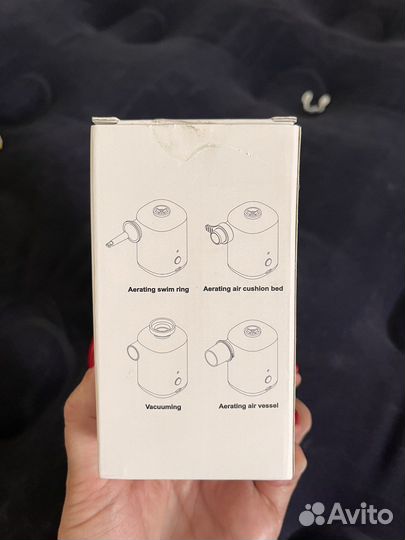Портативный насос для матраса и кругов