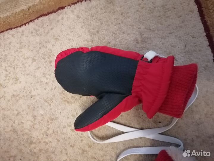 Новые детские варежки на резинке, 2-3года