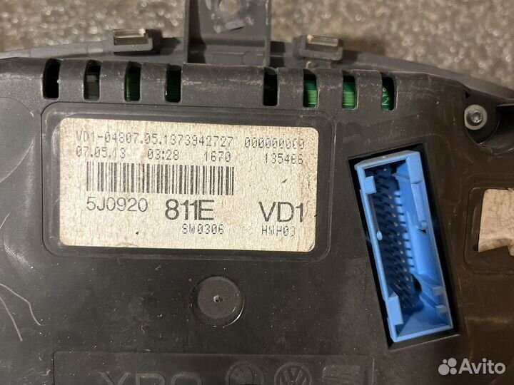 Щиток приборов skoda fabia 2 рест