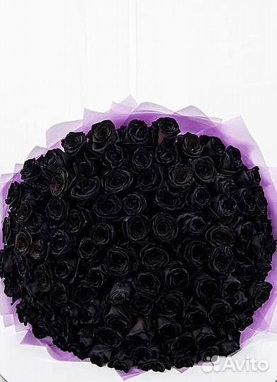 Чёрные розы Букеты доставка цветов