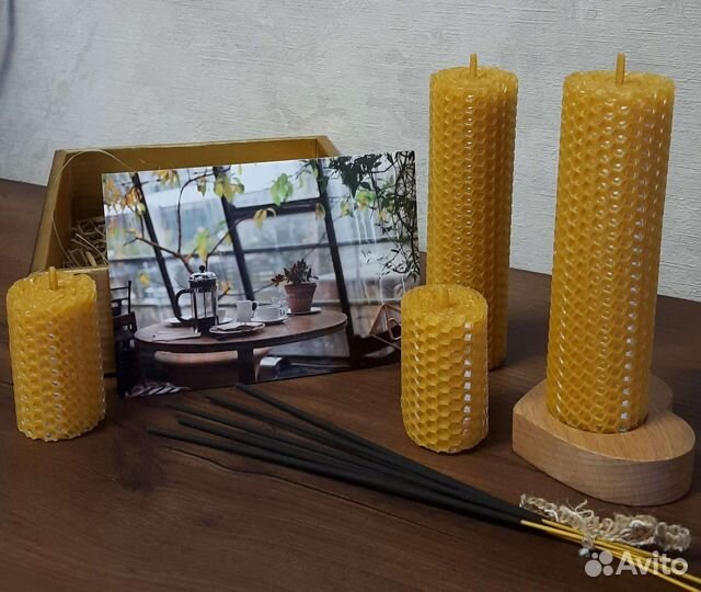 Свечи из вощины подарочные наборы ч.4