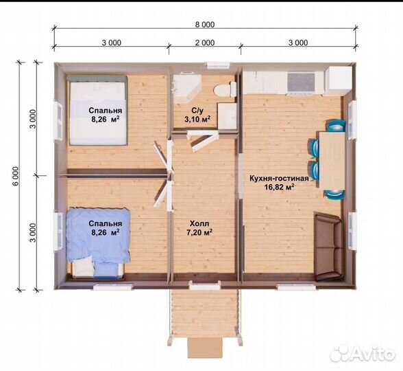 Дачный домик 6х8 Реальная цена под ключ