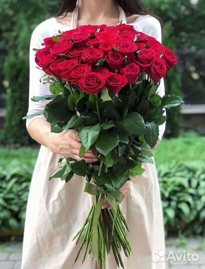 Длинные высокие розы 150 см