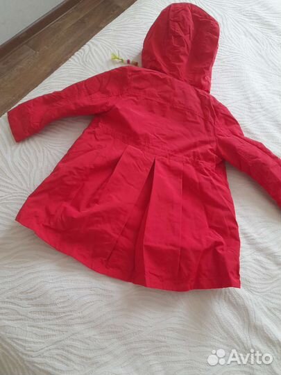 Плащ для девочки утеплённый