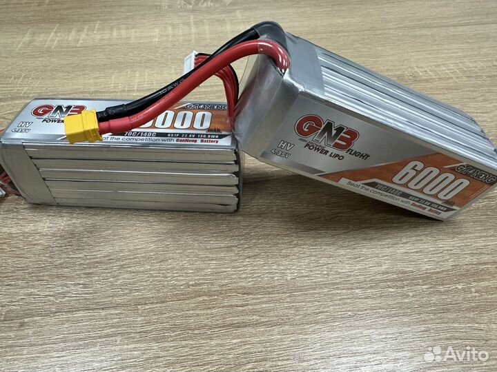 Аккумулятор для FPV дрона GNB 6000 mAh 6S 70С XT60