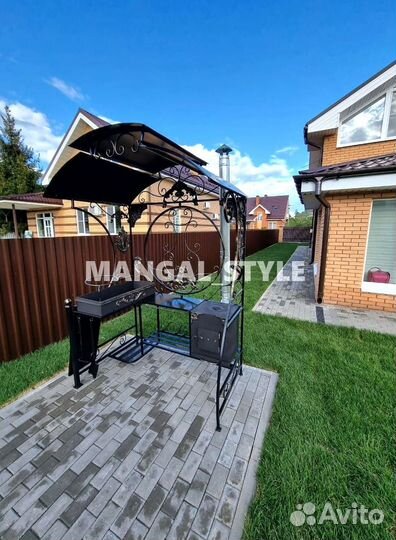 Мангал с крышей