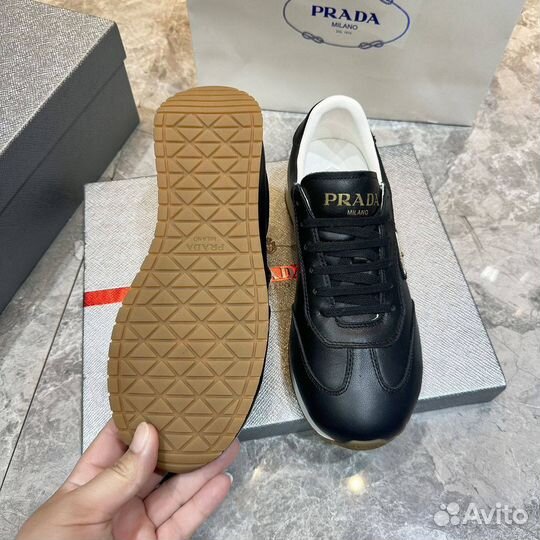 Коссовки мужские Prada milano кожанные