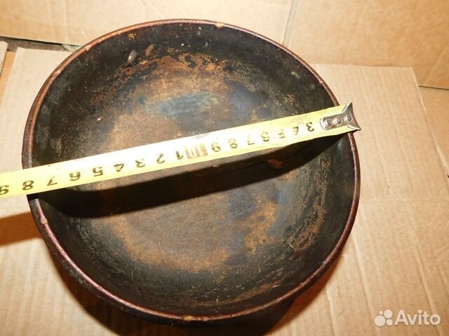 Антикварная, деревянная миска-плошка ри, липа